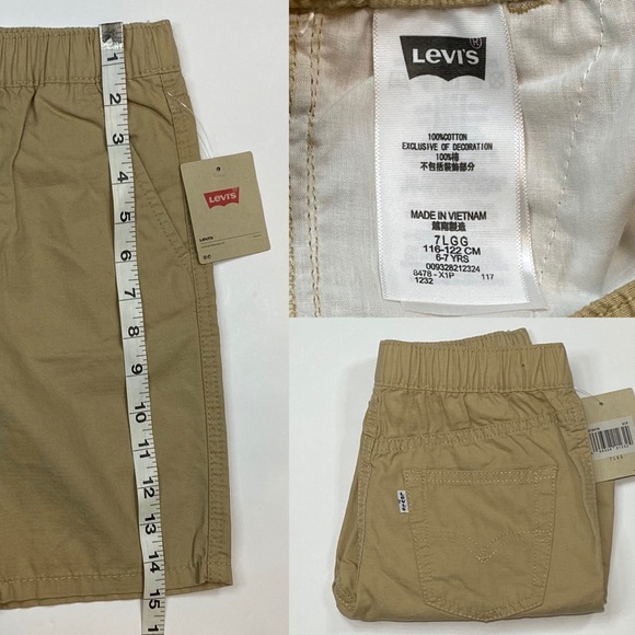 Levi’s Kids Pull-On Khaki Shorts - Picture 4 of 7